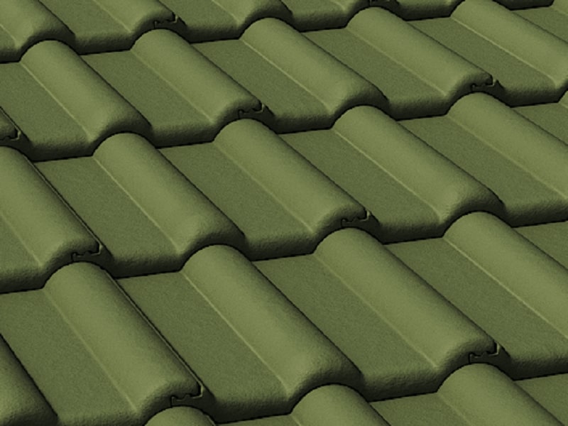 Цементно-песчаная черепица BRAAS Франкфуртская зеленая