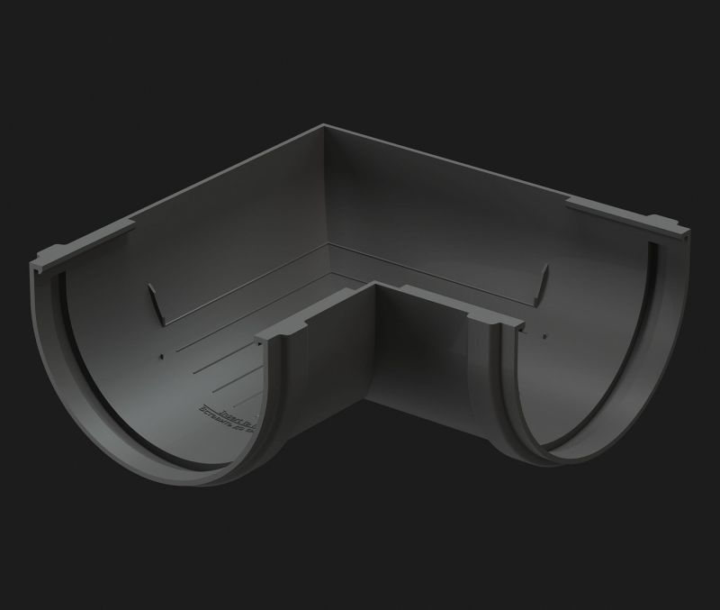 Docke / Деке PREMIUM Угловой элемент 90°, Графит