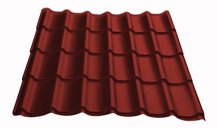 Металлочерепица Grand Line Classic Satin RAL 3011 коричнево-красный