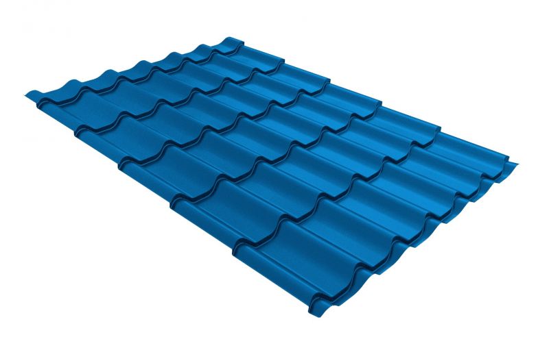 Металлочерепица Grand Line Classic Satin RAL 5005 сигнальный синий