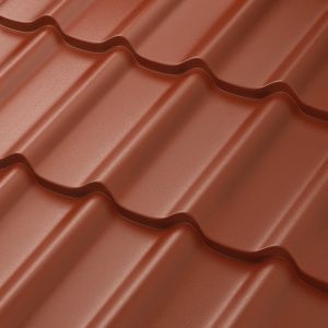 Металлочерепица Стокгольм XXL PE МАТТ 0,5мм, цинк 180 гр/кв.м. (лист 1185х875 мм)