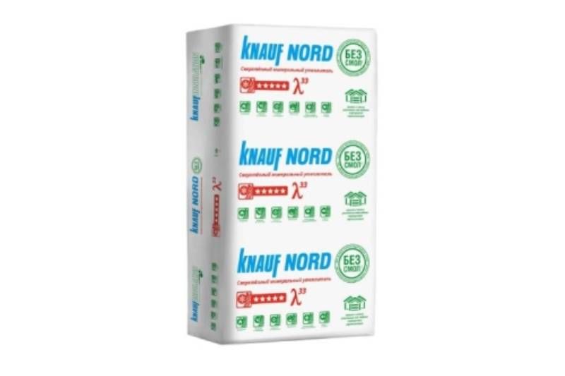 KNAUF NORD S33 1250х600х50, 6 штук, упак 0,45м3, упак 9 м2