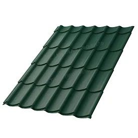 Металлочерепица МП Ламонтерра NormanMP RAL6005 Зеленый мох