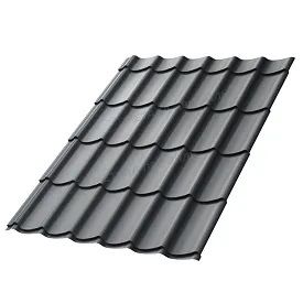 Металлочерепица МП Ламонтерра Puretan RR23 Темно-серый