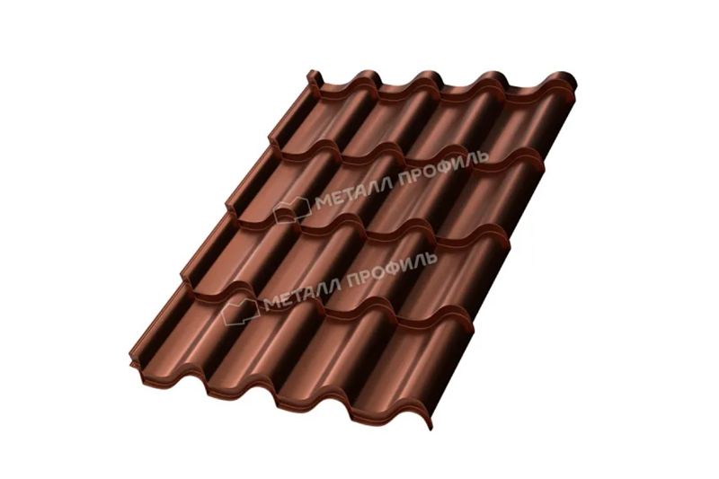 Металлочерепица МП Монтерроса-S PURMAN Медный металлик
