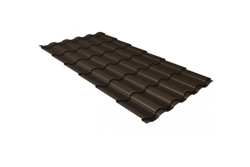 Металлочерепица МП Монтерроса-Х VikingMP® E RR32 Темно-коричневый