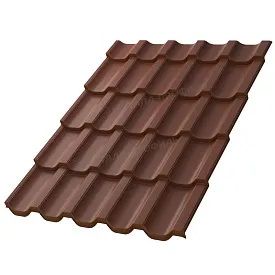 Металлочерепица МП Трамонтана-SL Puretan RR750 Терракотовый