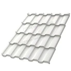 Металлочерепица МП Монтекристо-Х NormanMP RAL9002 Серо-белый