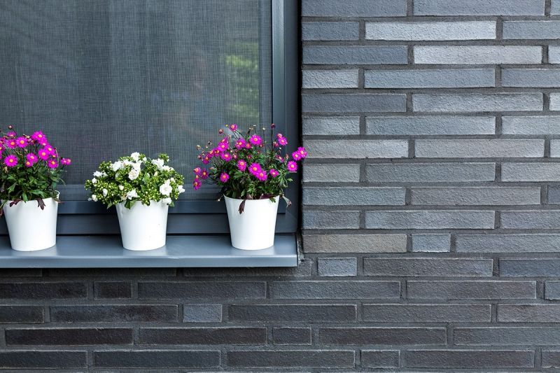 Кирпич клинкерный Muhr 15 Schwarz-bunt Edelglanz гладкий, 290*90*71 мм