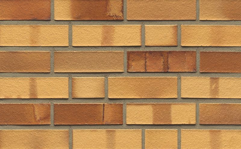 Кирпич клинкерный Muhr 01 S Niederlausitzer Gelb Spezial гладкий, 240*55*71 мм