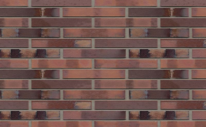 Кирпич клинкерный Muhr 04 S Rotbraun-bunt Spezia гладкий, 290*90*40 мм