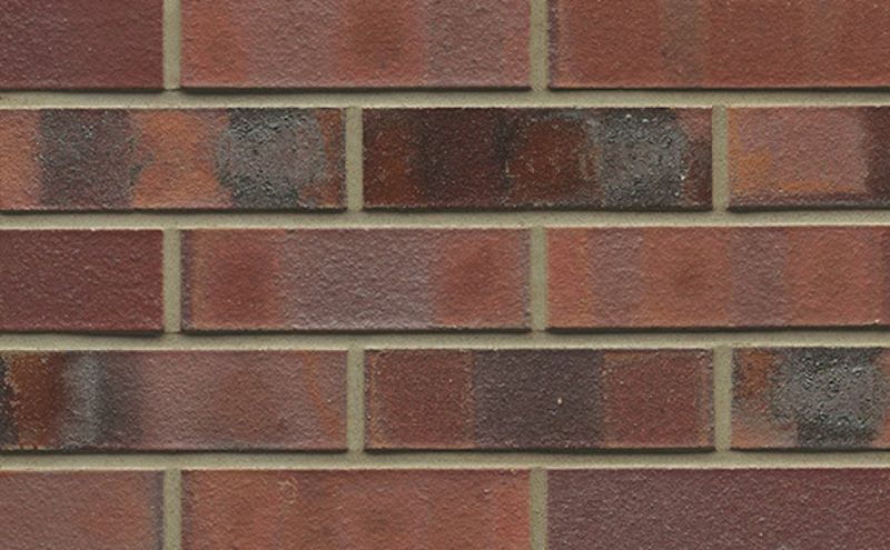 Кирпич клинкерный Muhr 04KS Rotbraun-bunt Kohle Spezial гладкий, 240*115*71 мм