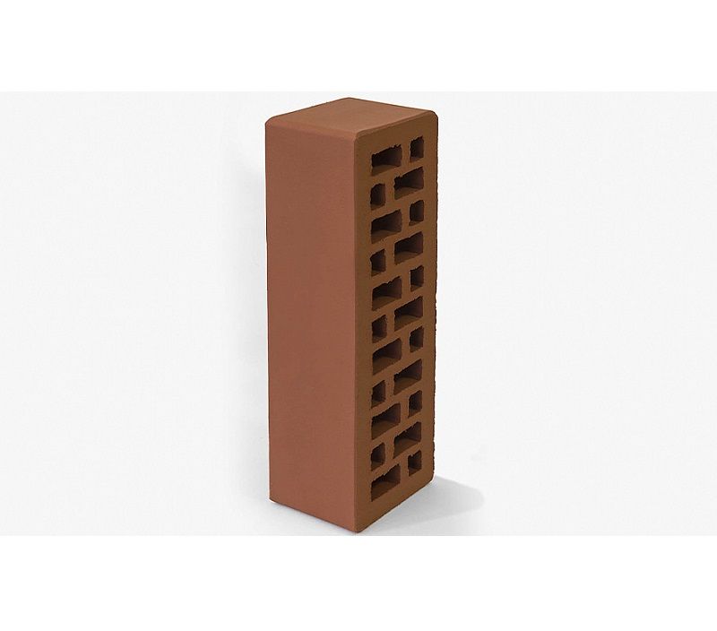 Кирпич BRAER красный гладкий, 250*85*65 мм