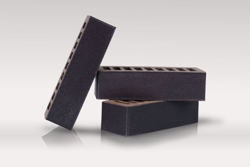 Кирпич керамический 0.7НФ Black Premium Гладкий облицовочный