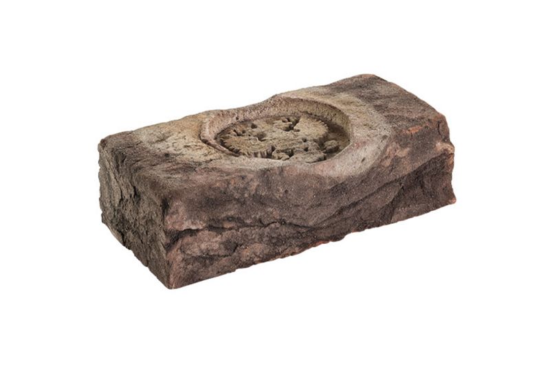 Облицовочный кирпич с двуглавым орлом  Тандем (Донские зори), 215*102*65 мм