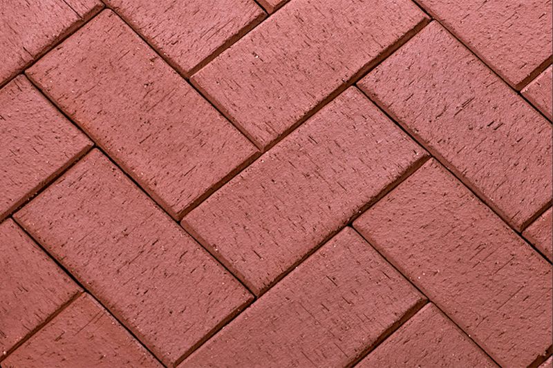 Клинкерная брусчатка ЛСР Эдинбург темно-красный 200*100*50 мм