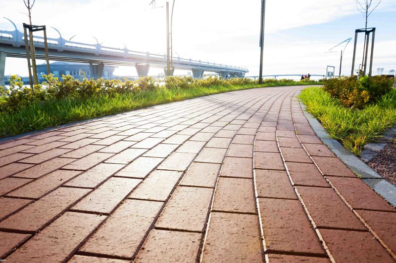 Клинкерная брусчатка ЛСР Эдинбург темно-красный 200*100*50 мм