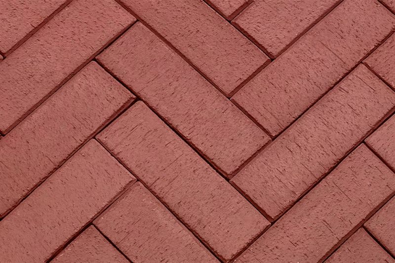 Клинкерная брусчатка ЛСР Эдинбург темно-красный лонг, 250*80*50 мм