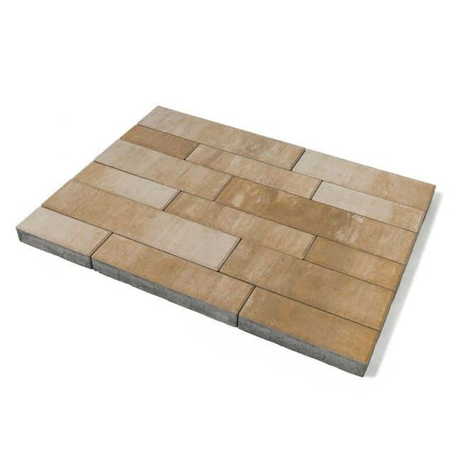 Тротуарная плитка Braer Домино, Color Mix "Плато"