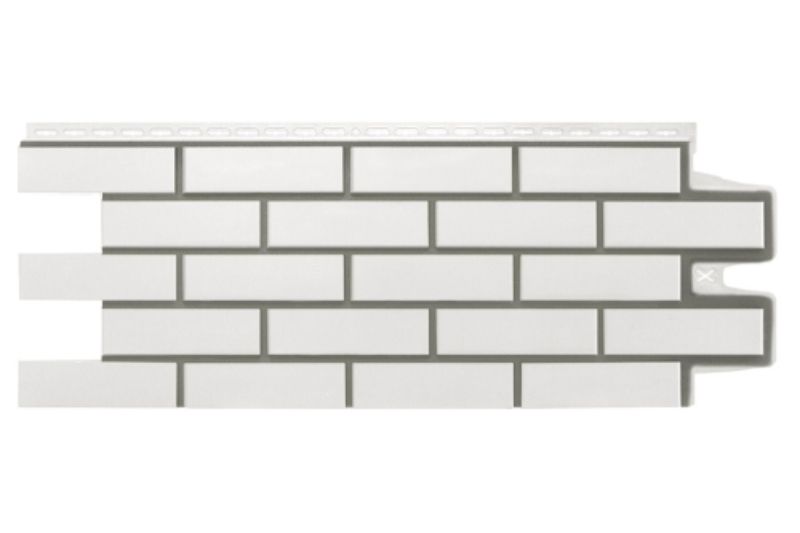 Фасадная панель Grand Line Клинкерный кирпич Design молочный со швом