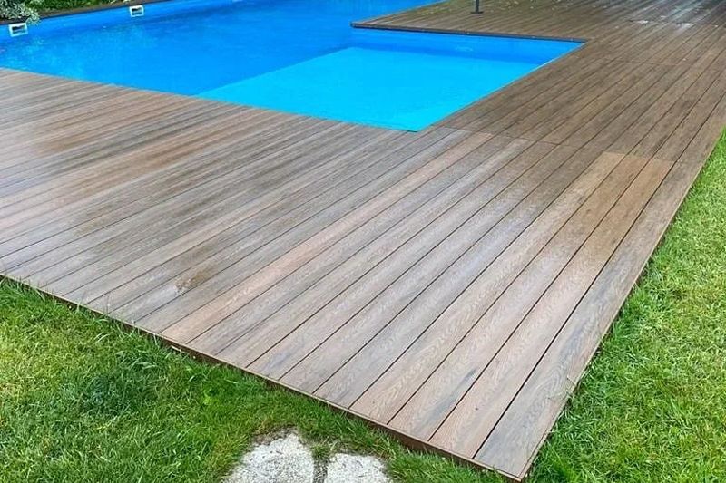 Террасная доска СМ Decking robust тик 3000х140х25 (0,42 м2)