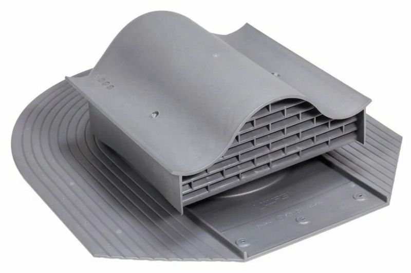 Decra KTV кровельный вентиль с адаптером серый