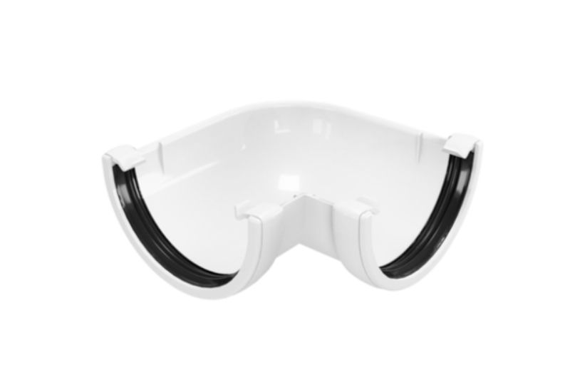 Водосточная система FINEBER Угол желоба 90 градусов Белый