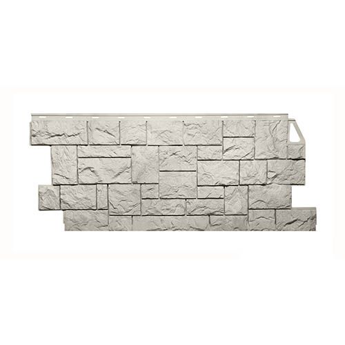 Фасадная панель Fineber Камень дикий, жемчужный