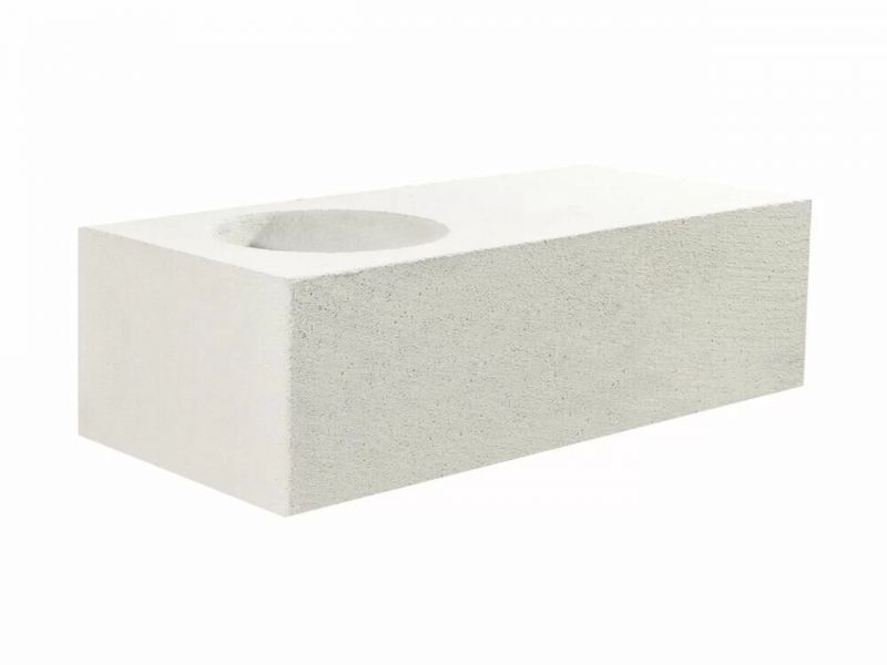 Блок газобетонный Istkult  О-блок 1-пустотный 500*375*250 1d 160 D500кг/м3 В3,5