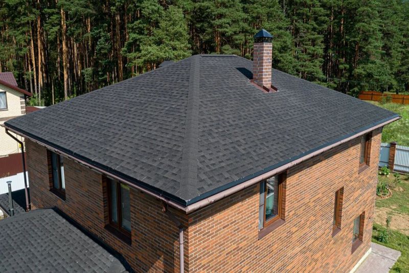 Гибкая черепица Shinglas (Шинглас) Фазенда Черный