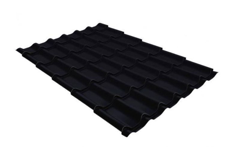 Металлочерепица Grand Line Classic Rooftop Бархат RAL 9005 черный