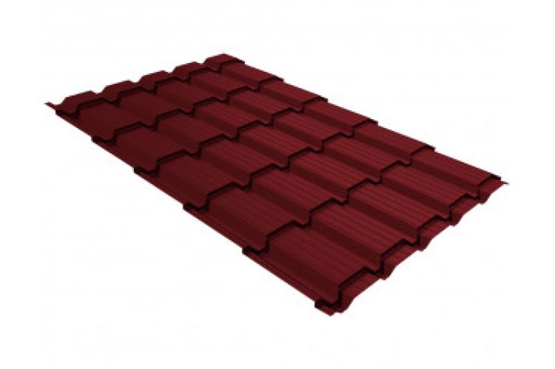 Металлочерепица Grand Line Quadro Profi Satin RAL 5005 сигнальный синий