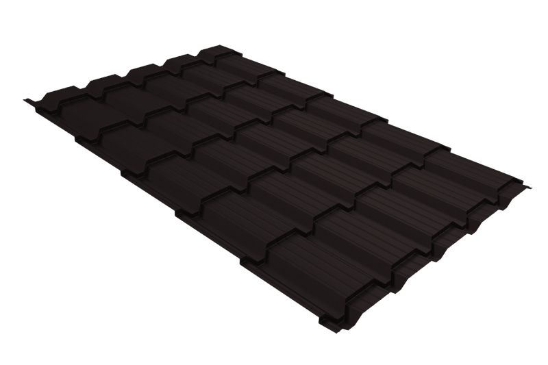 Металлочерепица Grand Line Quadro Profi Satin Matt RAL 9005 черный