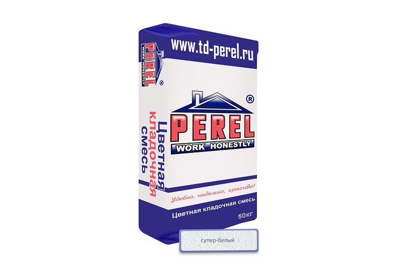 "Perel SL "цветные кладочные растворы(50кг) 0001 супер-белая