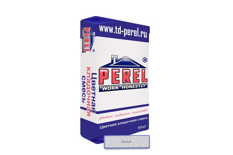 "Perel NL (лето), 25 кг"Цветные кладочные растворы, применяются для кладки кирпича с водопоглощением до 5 %. (Подходит для гиперпрессованного кирпича) 0105 белая