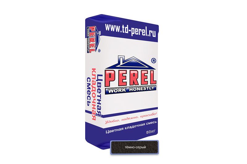 "Perel NL (лето), 25 кг"Цветные кладочные растворы, применяются для кладки кирпича с водопоглощением до 5 %. (Подходит для гиперпрессованного кирпича) 0115 темно-серая