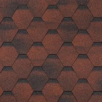 Гибкая черепица Shinglas (Шинглас) Финская Соната Красный