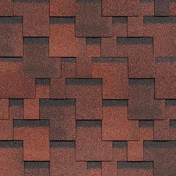 Гибкая черепица Shinglas (Шинглас) Финская Аккорд Красный