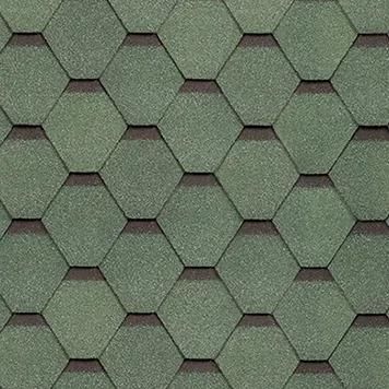 Гибкая черепица Shinglas (Шинглас) Ультра Самба Малахит