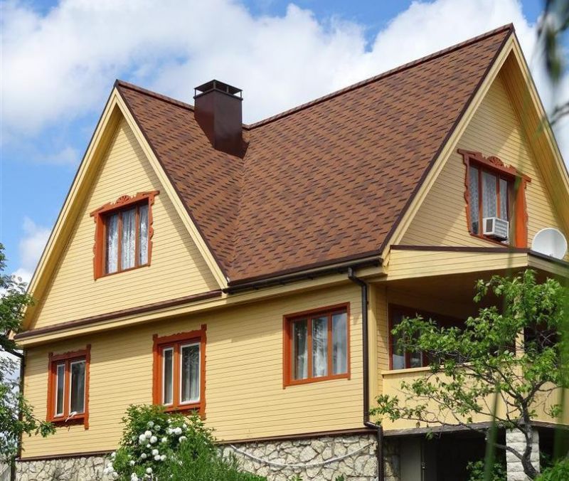 Гибкая черепица Shinglas (Шинглас) Ультра Фокстрот Миндаль