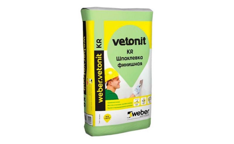 Шпаклевка финишная weber.vetonit KR, белый, 20 кг