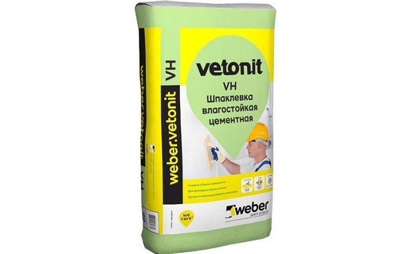 Финишная шпаклевка weber.vetonit VH, 20 кг