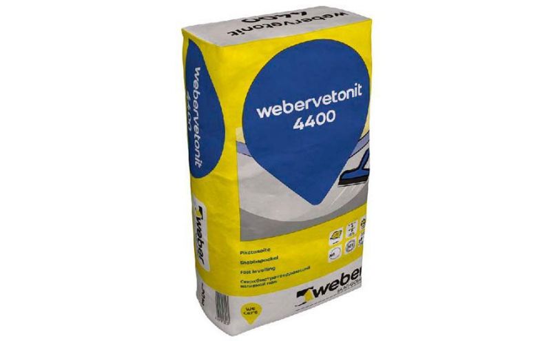 Ровнитель для пола weber.vetonit 4400, серый, 20 кг