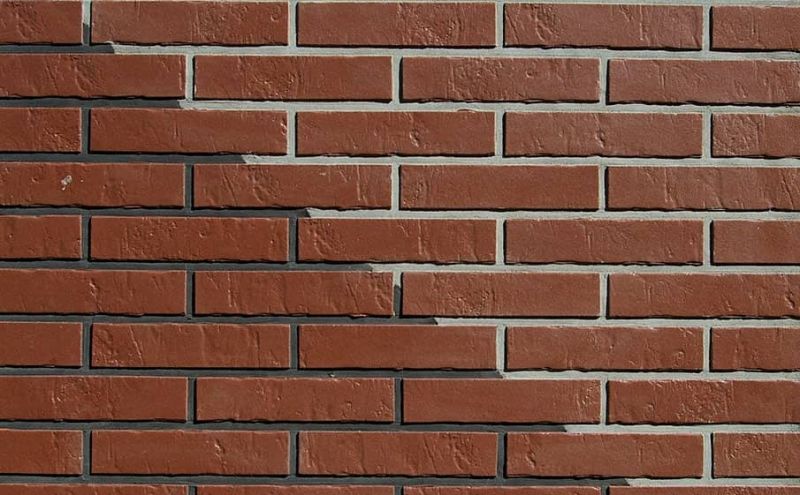 Клинкерная облицовочная плитка ABC NF7 Alaskа Braun рельефная, 240*71*7 мм