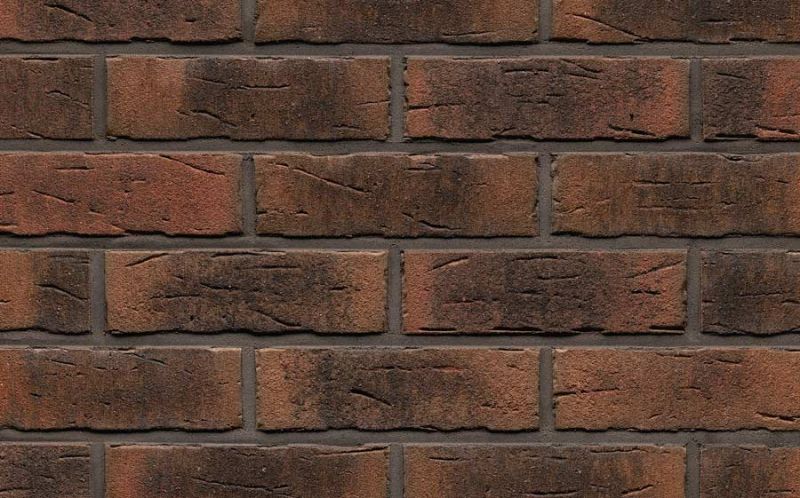 Клинкерная облицовочная плитка ручной формовки Feldhaus Klinker WFD 14 R685 sintra carmesi nelino, 215*65*14 мм