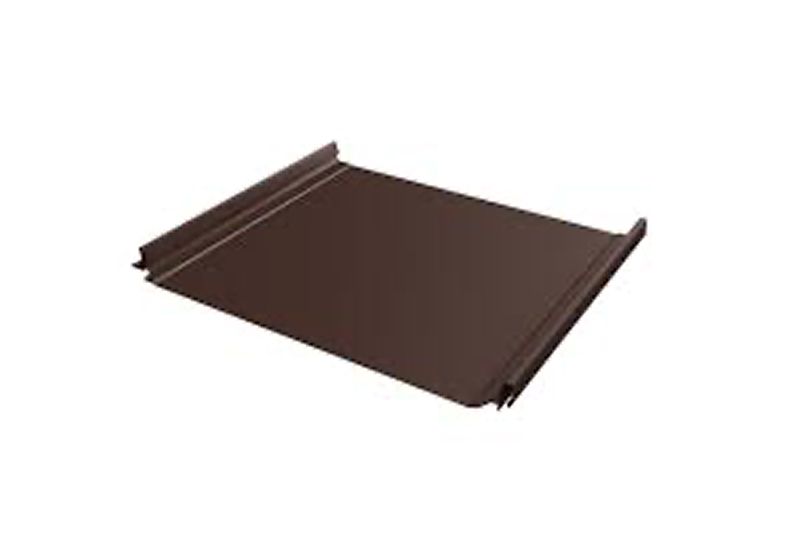 Кликфальц Grand Line 0,45 Drap TX с пленкой на замках RAL 8017 шоколад