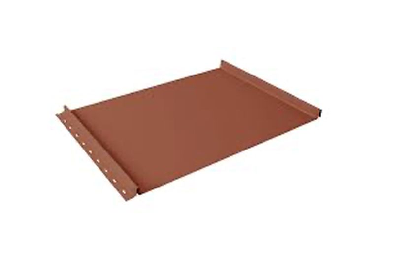 Кликфальц Grand Line 0,5 Satin Matt TX с пленкой на замках RAL 8004 терракота