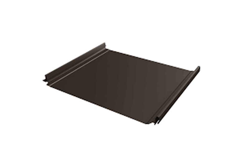 Кликфальц Line Grand Line 0,45 Drap ST с пленкой на замках RAL 8017 шоколад