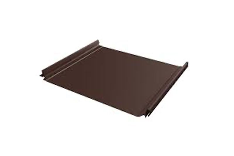 Кликфальц Line Grand Line 0,5 PurPro Matt 275 с пленкой на замках RAL 8017 шоколад