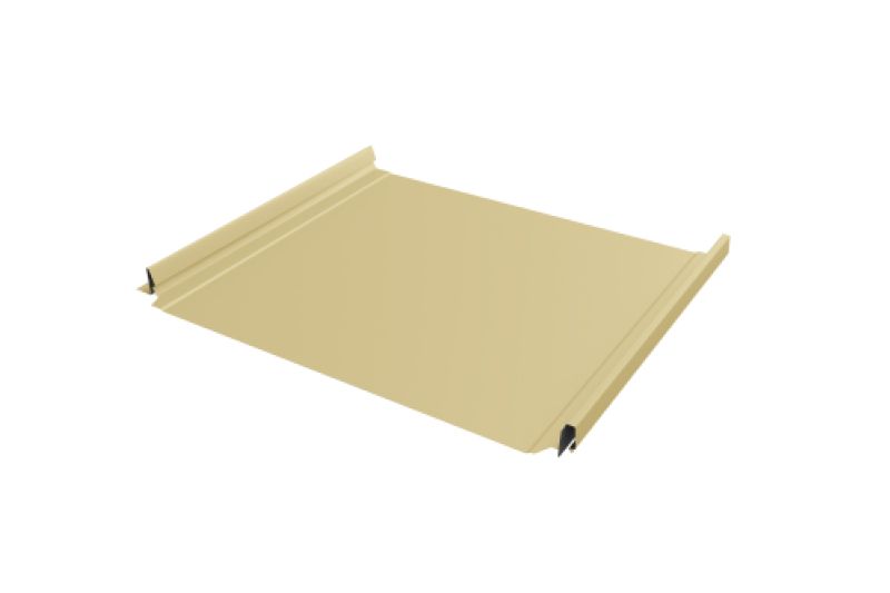 Кликфальц Pro Grand Line 0,45 PE с пленкой на замках RAL 1015 светлая слоновая кость